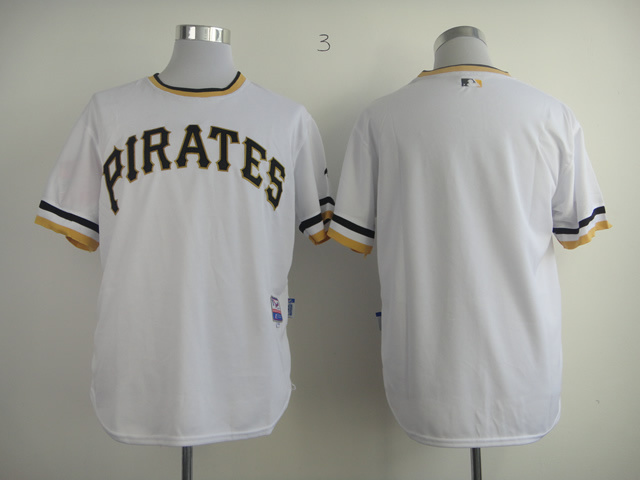 Men Pittsburgh Pirates Blank White MLB Jerseys